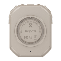 RUGONE Xlink 7 AI Talkie-walkie sportif 4G LTE avec carte SIM, appels en temps réel 3 voies, assistant IA, IP69K/GPS/SOS/Lampe torche X (1 unité)