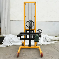 Lève-fûts manuel 3-en-1 en acier, rotateur et empileur avec une capacité de 400 kg