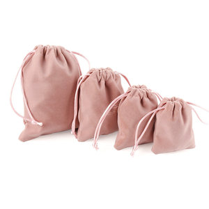 Sac à bijoux en <span class=keywords><strong>velours</strong></span> haut de gamme, motif brocart, petite taille, emballage de rangement, logo personnalisé, vente en gros Chine pour bijoux, montres, lunettes - Product Image 2