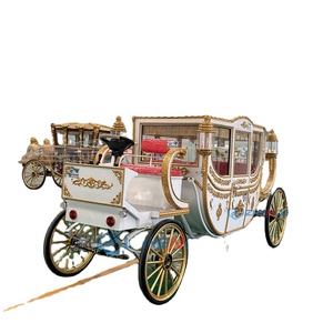 Calèche royale de luxe électrique et à chevaux en acier Q235B, taille/couleur personnalisables, pour mariages/parcs/centres de villégiature, garantie 1 an - Product Image 6