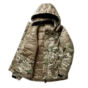 Waterproof Thermal Windproof Cold Weather Wholesale Winter Outdoor Heated Hoodie Custom Insulated Tactical Hunting Down Jackets