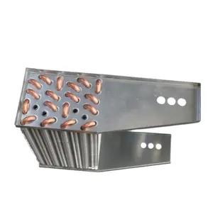 Évaporateur de condenseur de bobine d'aileron de tube de cuivre de réfrigérateur de 5/8 pouces personnalisé pour la vitrine de réfrigération de congélateur