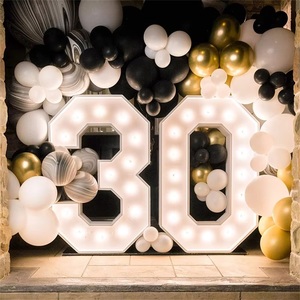 4ft khổng lồ LED marquee chữ số lớn hình chữ nhật treo cài đặt cho đám cưới tổ chức sự kiện sinh nhật bên trang trí - Product Image 3