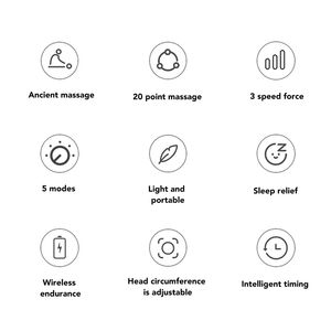 Masajeador de cabeza TMS eléctrico negro 2025, pulpo de 20 garras, vibración de baja frecuencia, instrumento de masaje escalpado, entrega rápida para dormir - Product Image 6