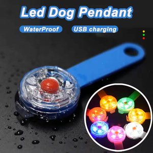 Collar, Correa y Arnés Luminosos para Perro, Luces Elegantes para Perro, Etiqueta de Perro con la Frase 'Im the Boss', Llavero Rojo para Paseos Nocturnos - Product Image 4