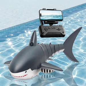 Barco de Juguete con Control Remoto WIFI 2.4G, Simulación de Tiburón Eléctrico para <span class=keywords><strong>Piscina</strong></span> - El Mejor Regalo para Niños - Product Image 1