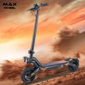 Adult Foldable 2 Wheel Electric Scooter 10Inch 1600W Motor Detachable Battery T8 Dual Scooter