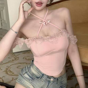 <span class=keywords><strong>Canotta</strong></span> da <span class=keywords><strong>donna</strong></span> in <span class=keywords><strong>pizzo</strong></span> Sexy e impiombato Top da <span class=keywords><strong>donna</strong></span> <span class=keywords><strong>con</strong></span> scollo all'americana e Versatile da <span class=keywords><strong>donna</strong></span> elegante Top corto da <span class=keywords><strong>donna</strong></span> - Product Image 5