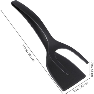 Pinzas Espátula 2 en 1 de Alta Calidad para Huevos, Panqueques, Tostadas y Omelets, con Agarre y Giro, de Nylon - Product Image 2