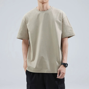 Personalizar peso pesado Oversize Boxy Plain hombres camiseta de talla grande Streetwear camisetas para hombres 2024 - Product Image 4