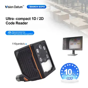 OEM IP65 704x540 60fps 산업 물류 분류기 고정 2D QR 1D 바코드 리더 기계 비전 바코드 스캐너