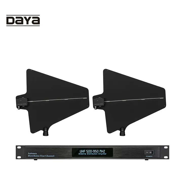 DAYA UA844SWB système de conférence de haute qualité Microphone sans fil amplificateur de Distribution d'antenne Degtial UHF simple 8 canaux FM