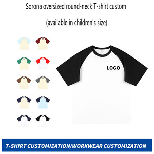 Áo thun cotton Raglan tùy chỉnh | In Logo theo yêu cầu | nhiều màu | DTG, thêu truyền nhiệt - Product Image 2