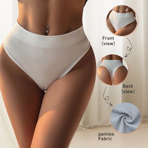 Cross-Border pour <span class=keywords><strong>Amazon</strong></span> Femmes Sexy Mid-Rise Taille Haute Bikini Slip Mince Respirant Confortable Grande Taille <span class=keywords><strong>Sous</strong></span>-Vêtements De Sport - Product Image 1