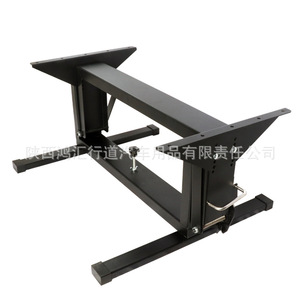 Estructura de mesa plegable para RV con patas ajustables en altura, de hierro negro, accesorio interior para conversión de RV - Product Image 4