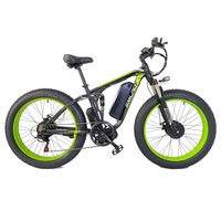 Nouveau vélo de montagne électrique puissant double moteur 2000W 16AH 22.4AH vélo de route de ville 48V 26 pouces gros pneu adulte E vélo vtt
