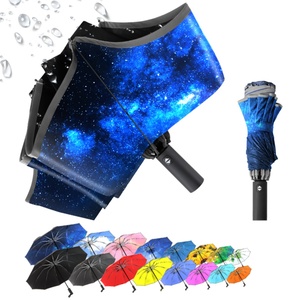 Custom Logo Mini Iron Frame UV Protection Automatic Manual Control Glass Fiber Ribs Compact All-Season Sun <b>Umbrella</b> Promotional - Product Image 1