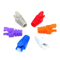 Harga Murah 8p8c Cat5e Plug Modular Plastik RJ45 CAT6 Boot untuk Kabel Ethernet