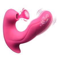 Masseur vibrant et vibrant G-Spot pour couples, à porter, pour stimulation par succion et tapotement, jouet sexuel portable pour femmes