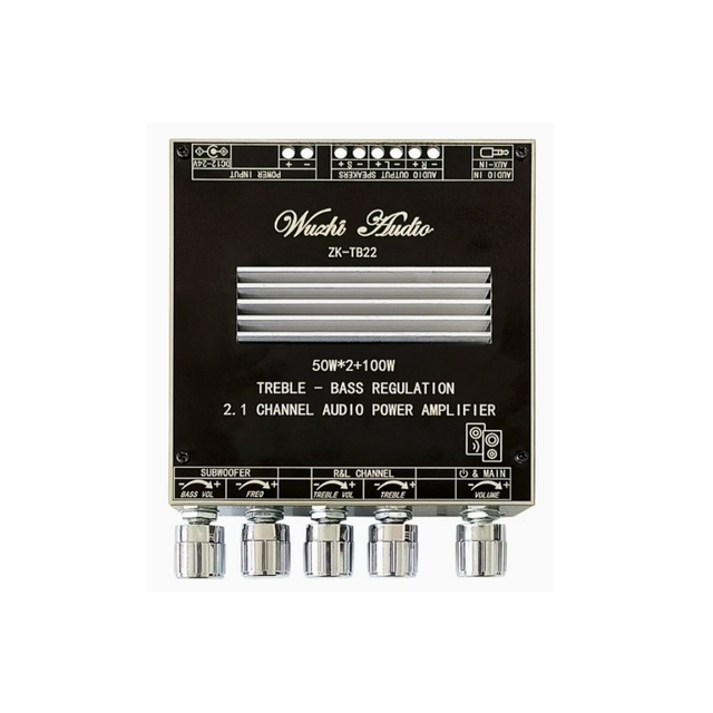 ZK-TB22 HIFI Stereo 2.1 TPA3116 Digital Power Audio Amplifier Board 50WX2+100W Stereo AMP Amplificador
