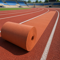 Rouleaux de revêtement de sol en caoutchouc rouge de 12 mm pour aire de jeux, non toxiques, antidérapants, résistants aux chocs, écologiques, ignifuges, tapis de sécurité pour les écoles