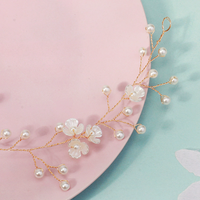 Accessoires de cheveux de mariage Bijoux de cheveux de fleur Coiffe de mariée Coiffe Cheveux Vigne Bandeau de mariée