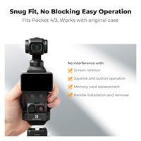 Cage d'extension magnétique K&F Concept PP62 pour DJI Osmo Pocket 4/3 avec cadre en alliage d'aluminium CNC compatible avec la coque de protection d'origine