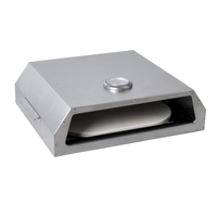 Barbecue portable en acier inoxydable avec revêtement en poudre pour le camping en plein air, four à pizza au bois