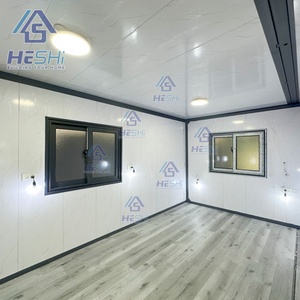บ้านสำเร็จรูปทรงสี่เหลี่ยมผืนผ้า HESHi สำหรับสำนักงาน ขนาด 20 ฟุต 40 ฟุต แบบขยายได้ บ้านเคลื่อนที่ - Product Image 4