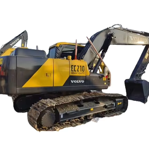Precio barato Importación Original Usado Tamaño mediano Diesel Hidráulico Volvo EC210D Excavadora con excelentes condiciones de trabajo para la venta - Product Image 1