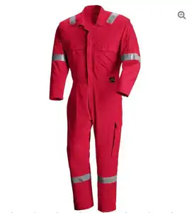 Factory Custom Logo Work Overalls Boiler Suit Uniform Industrial Construction Coverall Workwear Fire Retardant FR Coveralls