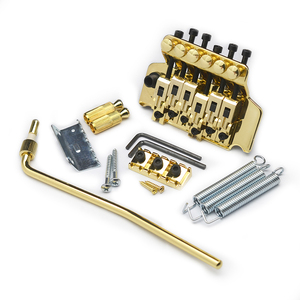 Pont <span class=keywords><strong>de</strong></span> guitare en métal <span class=keywords><strong>haut</strong></span> <span class=keywords><strong>de</strong></span> <span class=keywords><strong>gamme</strong></span> avec système <span class=keywords><strong>de</strong></span> trémolo double, accessoires durables pour guitare électrique - Product Image 1
