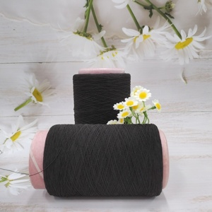 Fil élastique pour chaussettes, fil de nylon brut noir, fil de caoutchouc, anneau de couture, sangle teinte sur mesure, fil élastique coloré, matériau d'usine - Product Image 1