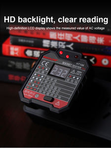 MAYILON HT106D EU Version Socket <strong>Tester</strong> LED Plug with <strong>RCD</strong> and GFCI Ground Wire Live Neutral Line test Socket <strong>Tester</strong> - Product Image 3