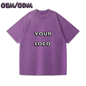 Servizio OEM 1.1 T-shirt da Uomo in Cotone Organico 100% con Stampa Cartoon, Stile Streetwear, Effetto Lavato - Product Image 1