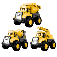 Camion de pompiers ABS, jouet militaire à friction, cadeau pour enfants, modèle de camion éducatif, jouets de voiture à friction pour enfants de 8 à 12 ans