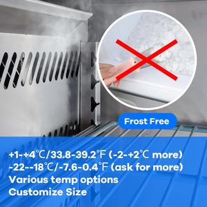 LVNi Réfrigérateur sous le comptoir Réfrigérateur avec tiroirs Comptoir Réfrigérateur Tiroir Congélateur Mode de refroidissement à air à température unique - Product Image 5