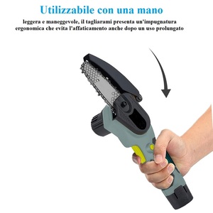 Mini tronçonneuse électrique 12V sans fil à batterie pour l'élagage de jardin - Product Image 5