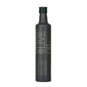 Bouteilles <span class=keywords><strong>d</strong></span>'<span class=keywords><strong>huile</strong></span> en verre noir et blanc mat sur mesure avec bouchons hermétiques pour huiles de spécialité de haute qualité - Product Image 1