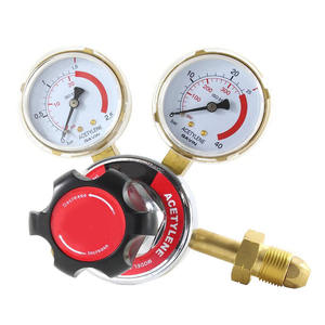 Régulateur de pression de gaz oxygène, acétylène, propane, azote, corps entièrement en cuivre, avec manomètre ; Exporté au Brésil, au Chili - Product Image 3