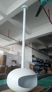 Cheminée suspendue moderne à l'éthanol pour intérieur, décorative, à feu réel, finition chromée noire et blanche, pour salon - Product Image 2