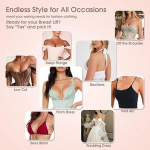 Ruban adhésif pour le corps imperméable, sans couture, jetable, en coton et <span class=keywords><strong>latex</strong></span>, pour le lifting des seins, accessoires de lingerie - Product Image 5