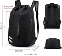 Sac à dos OEM de sport d'extérieur avec fermeture éclair et fermoir, durable, portable, pour le basketball, la gym, décontracté, étanche, pliable, avec panneau solaire