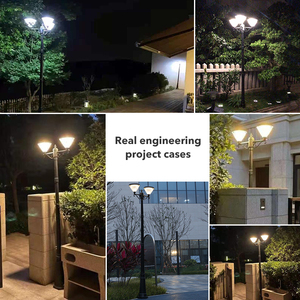 Lampada Solare da Giardino IP65 Impermeabile dal Design Retrò, Luce Solare su Palo in Alluminio PC 4.5W Regolabile in Altezza - Product Image 5