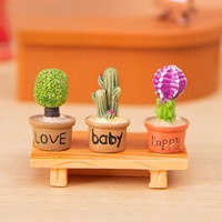 Nouvelle Offre : Ornements en Résine à Dos Plat en Forme de Mini Cactus et Succulentes de Dessin Animé, Petites Plantes en Pot, Pendentifs pour la Fabrication de Bijoux Faits Main