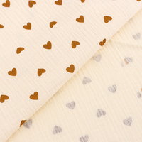 XNZTEX JURAVICHY JF2535 Hochwertiger Bio-Baumwoll-Doppellagiger Musselin-Stoff mit individuellem Druck für Baby-Schlafbekleidung und Windeln