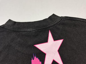 品牌印花男女通用休闲t恤纯棉超大白色黑色男式t恤上衣短袖高街穿时尚服装 - Product Image 6