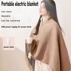 Portable Graphene Infrared <b>Heat</b> Washable and Foldable Electric Blanket for Winter - Product Image 2