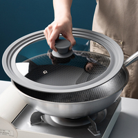 Couvercle universel en verre trempé résistant à la chaleur réglable pour casseroles et poêles avec rebord en silicone
