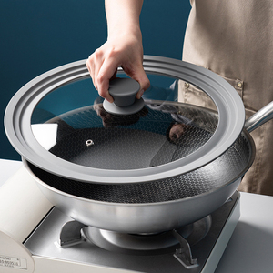 Couvercle universel en verre trempé résistant à la chaleur réglable pour casseroles et poêles avec rebord en silicone - Product Image 3